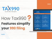 Tax 990 features help to simplify your 990 filing!