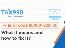 My return got rejected with error code R0000-922-01. What Should I do?