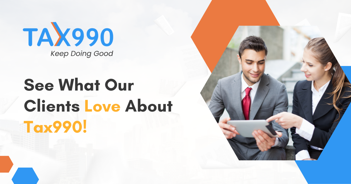 Learn why Tax990 clients love us!