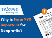 What is the significance of form 990 for nonprofits?
