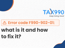 What to do if you encounter Error Code F990-902-01
