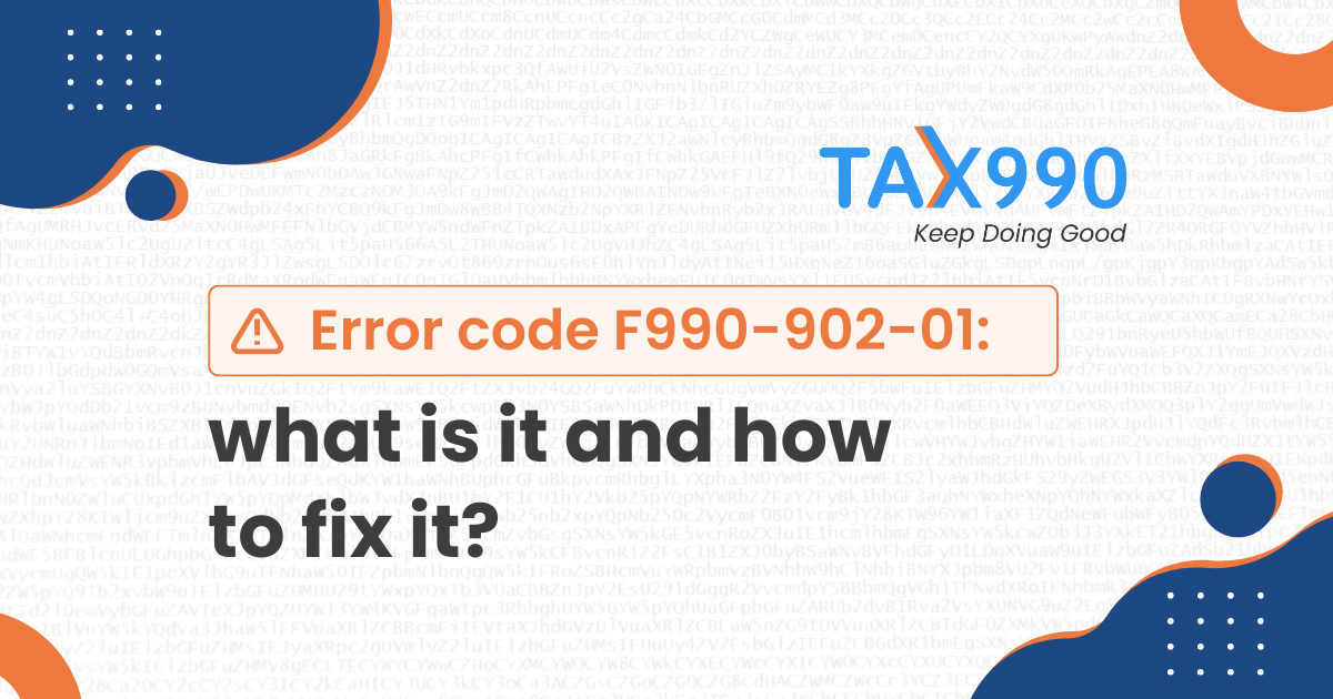 What to do if you encounter Error Code F990-902-01
