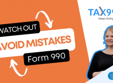 Watch out for these common Form 990 mistakes!