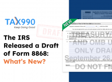 2023 IRS draft for Form 8868