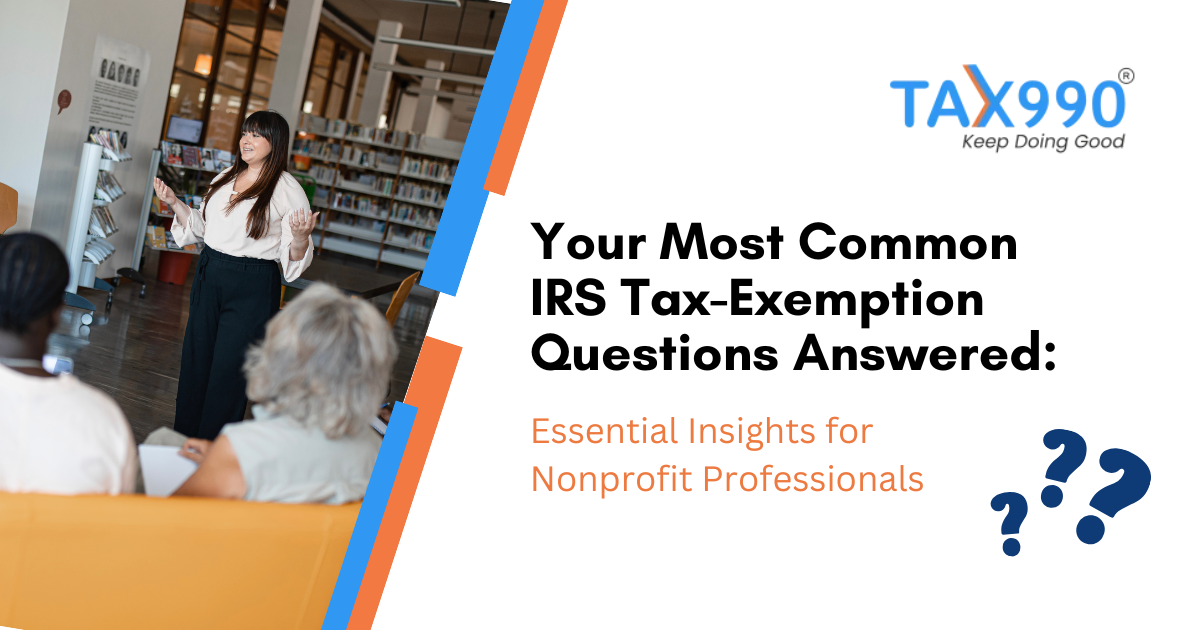 990 Tax Exemption Questions