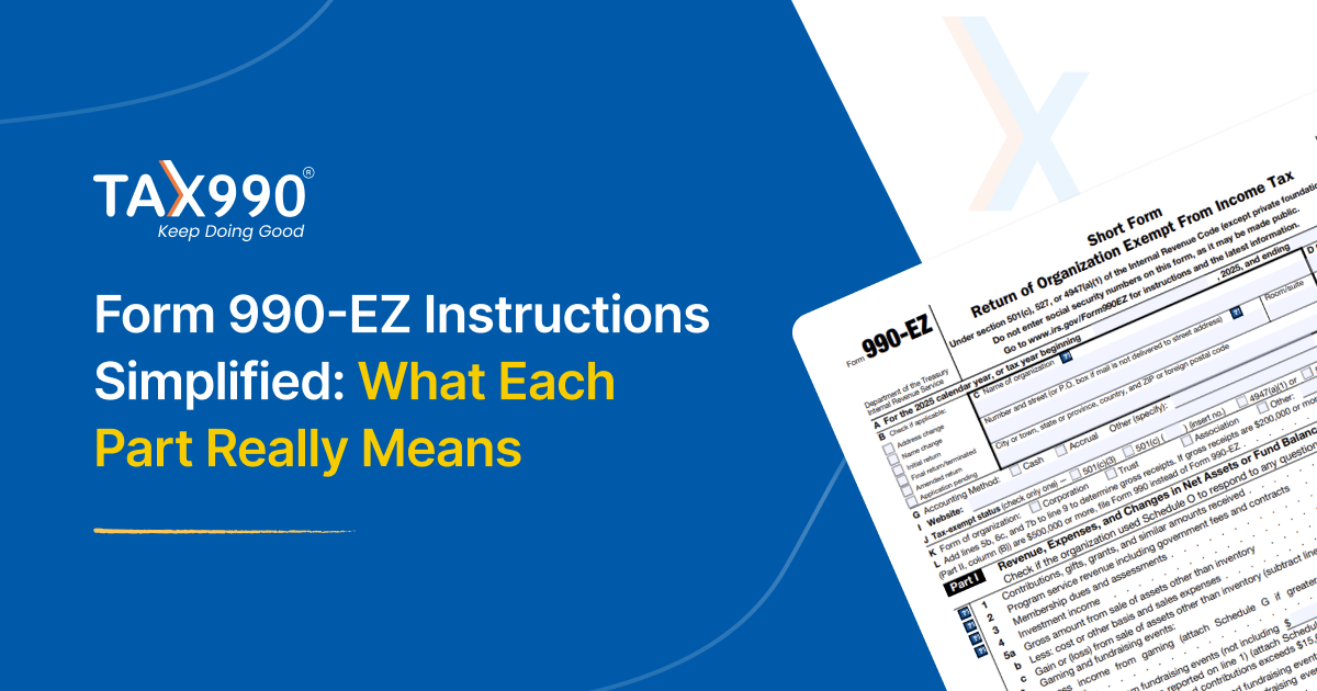 Form 990-EZ Instructions Simplified: What Each Part Really Means - Blog ...